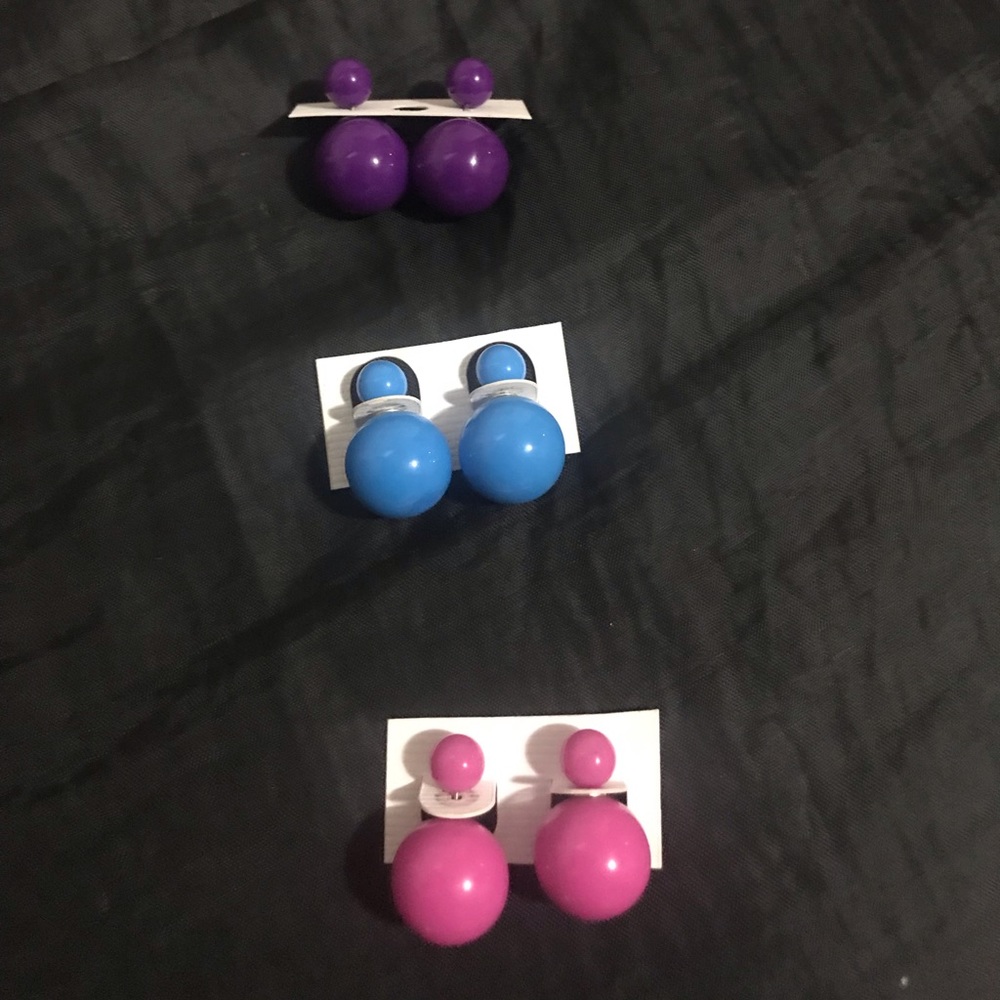 THREE PIECE EARRING SET (studs)